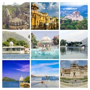 उदयपुर क्यों जाएं : जानें महलों और झीलों के शहर के बारे में Collection of photos of famous places of udaipur like city palace, pichola lake, jag mandir and bagore ki haveli