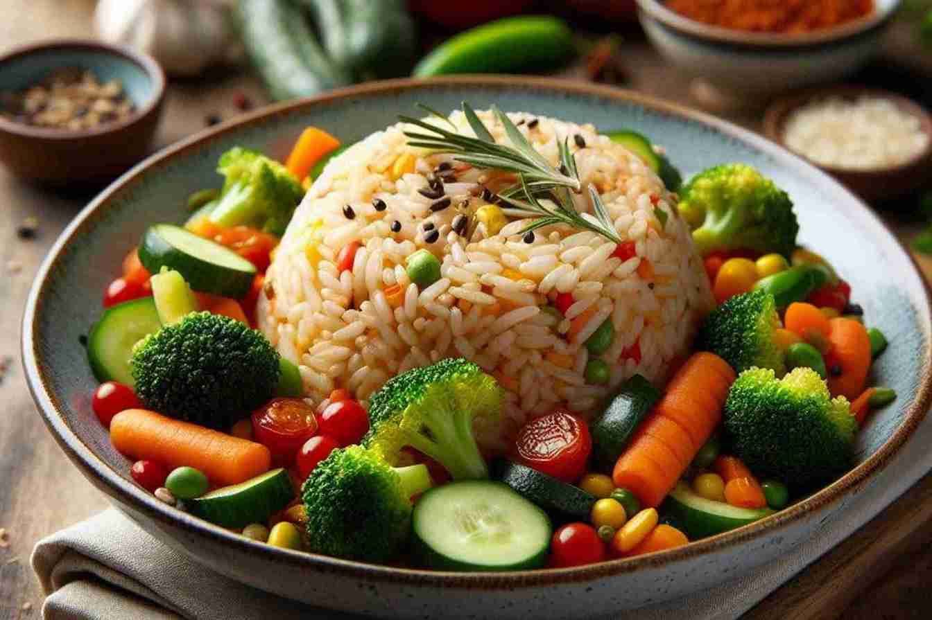 Indian food are placed inside the bowls and rice are there