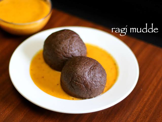 Ragi Mudde food of Karnataka