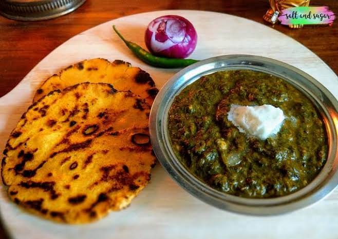 sarso da sag make di roti Famous Food of Punjab